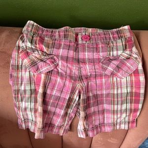 Size 5 Jumping Beans Pink Plaid shorts